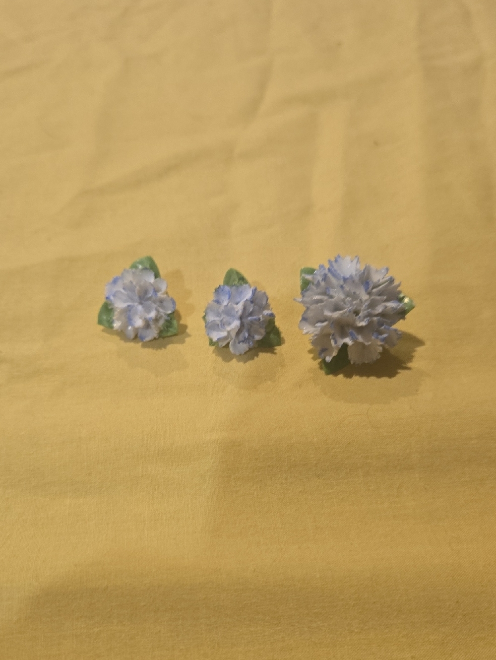 Vintage Carnation Earring And Pin Set